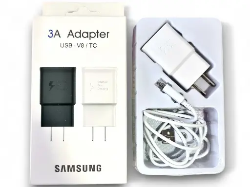 Cargador de samsung 3A v8